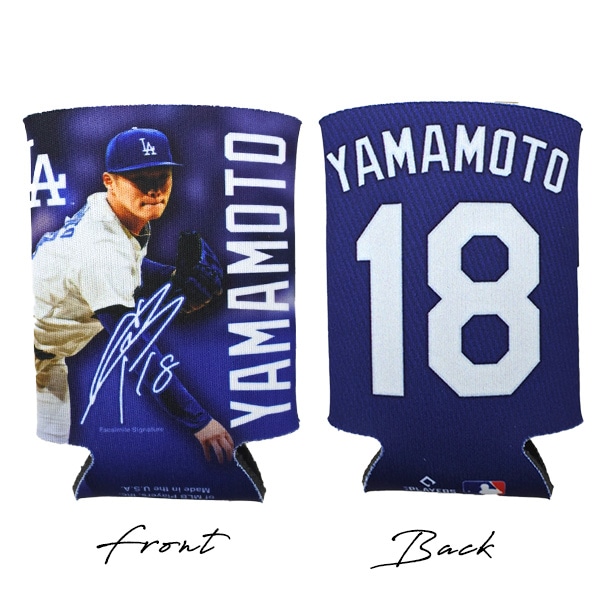 【新品】LA Dodgers 山本由伸選手、記念グッズ 山本由伸 ドジャース ロゴ クージー 缶クージー 缶クーラー
