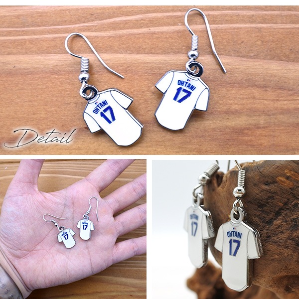 ドジャース 大谷翔平 ゆらゆら ピアス ユニフォーム 17 MLB dodgers LA