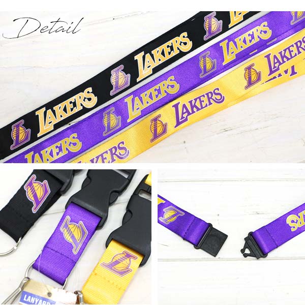 レイカーズ ネックストラップ 全3色 NBA LOS ANGELES LAKERS