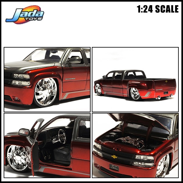 1/24 箱入り ミニカー 1999 CHEVROLET SILVERADO DUALLY メタリック