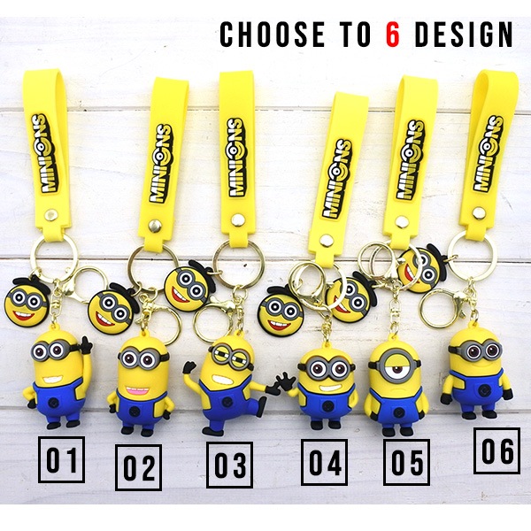 ミニオンズ キーホルダー 全6種類 MINIONS ラバー フィギュア