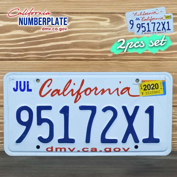 ラナ　アメリカのナンバープレートコレクション カリフォルニア ロサンゼルス ナンバープレート 全2種類 USサイズ