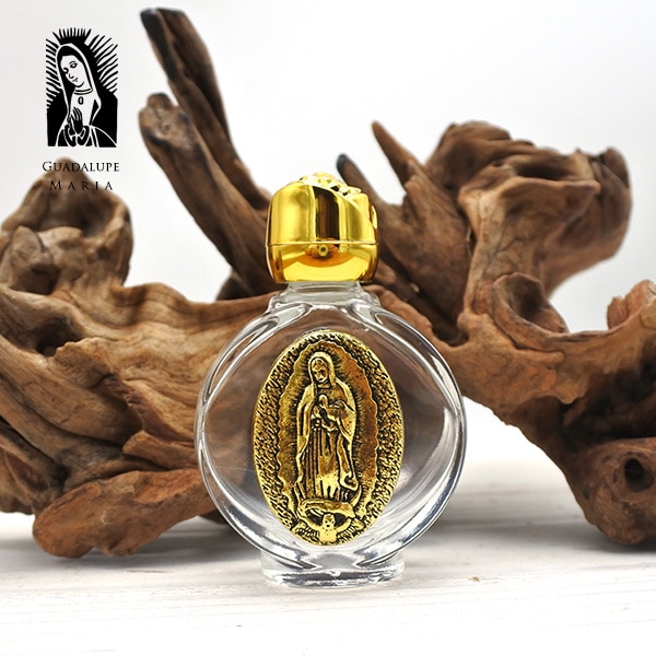 グアダルーペ マリア 聖水 ボトル 空容器 ガラス 小瓶 マリア様 聖母