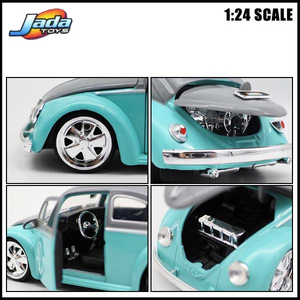 1/24 箱入り ミニカー 1959 Volkswagen BEETLE VW グレー ライトブルー