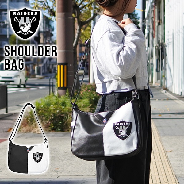 レイダース メッシュショルダーバッグ ブラック レア 美品 ローライダー NFL レイダース ショルダーバッグ ブラック NFL RAIDERS Las Vegas