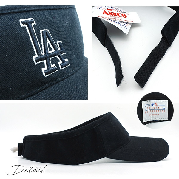ドジャース サンバイザー 全2色 LA 刺繍 MLB dodgers LA LOS