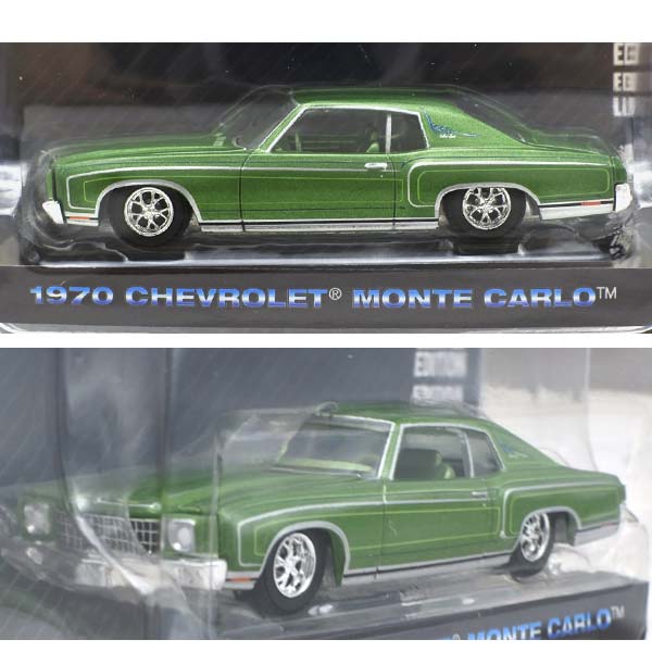 1/64 ミニカー 1970 CHEVROLET MONTE CARLO グリーン シボレー