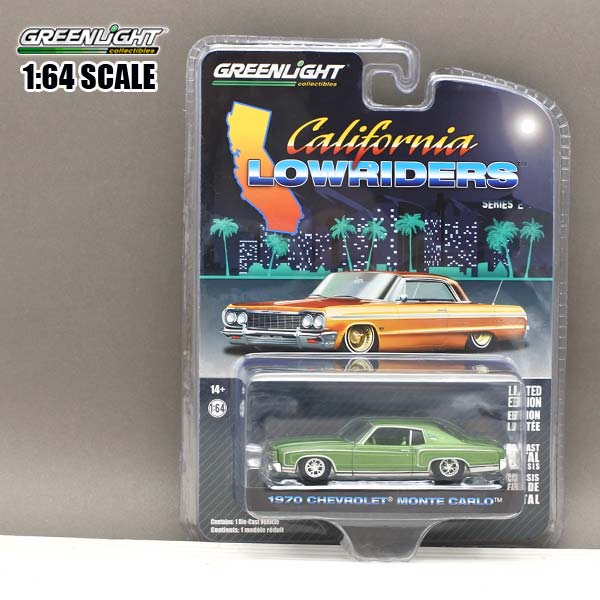 1/64 ミニカー 1970 CHEVROLET MONTE CARLO グリーン シボレー
