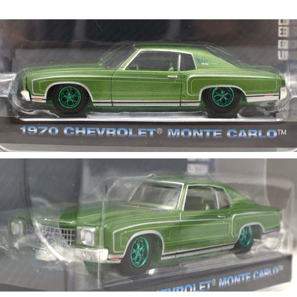 チェースカー 1/64 ミニカー 1970 CHEVROLET MONTE CARLO グリーン