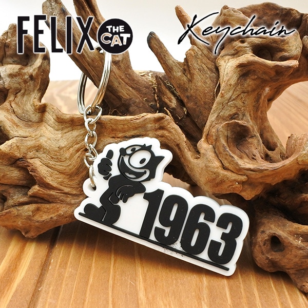 バラ可 19個セット 当時物 Felix the cat キーホルダー　レトロ フィリックス ラバー キーチェーン 1963 FELIX キーホルダー