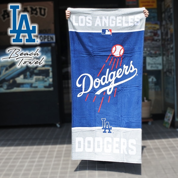 ドジャース ビーチタオル バスタオル ロゴ MLB dodgers LA LOS ANGELES