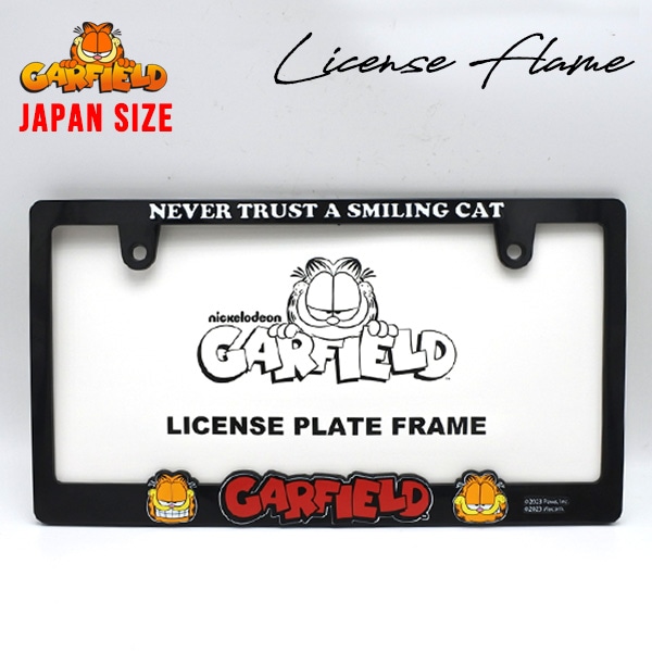 ARABIA / Garfield Plate / ガーフィールド プレート ガーフィールド ナンバーフレーム 日本サイズ ジャパンサイズ ブラック
