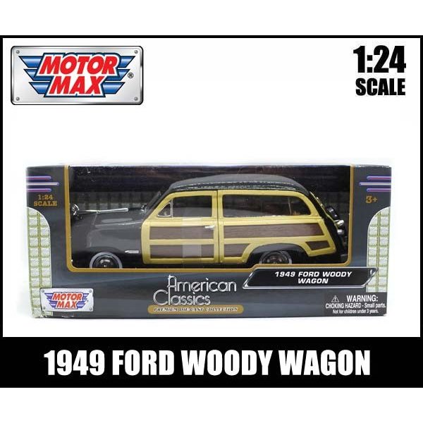 箱傷み有】 1/24 箱入り ミニカー 1949 FORD WOODY WAGON