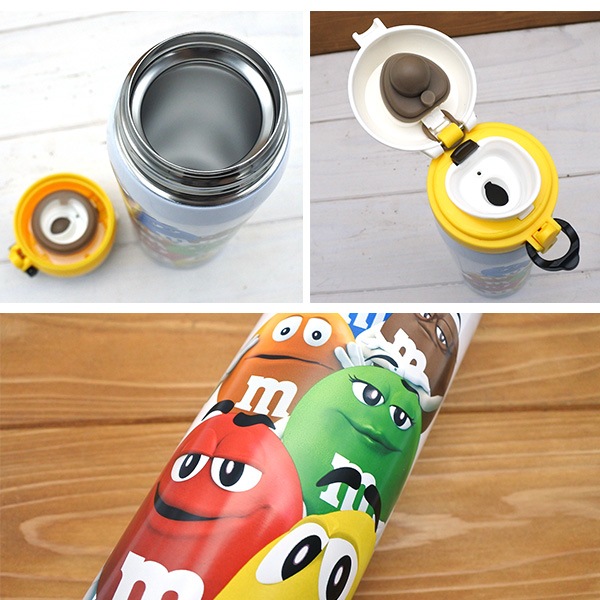 未使用デッドストックアメリカ限定M&M’sビンテージ水筒&小物れ3点セット m&m's ボトル 水筒 500ml エムアンドエムズ キャラクター グッズ