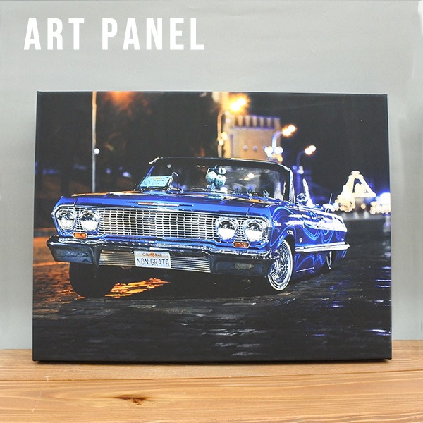 アートパネル アートボード キャンバス 1963 CHEVROLET IMPALA