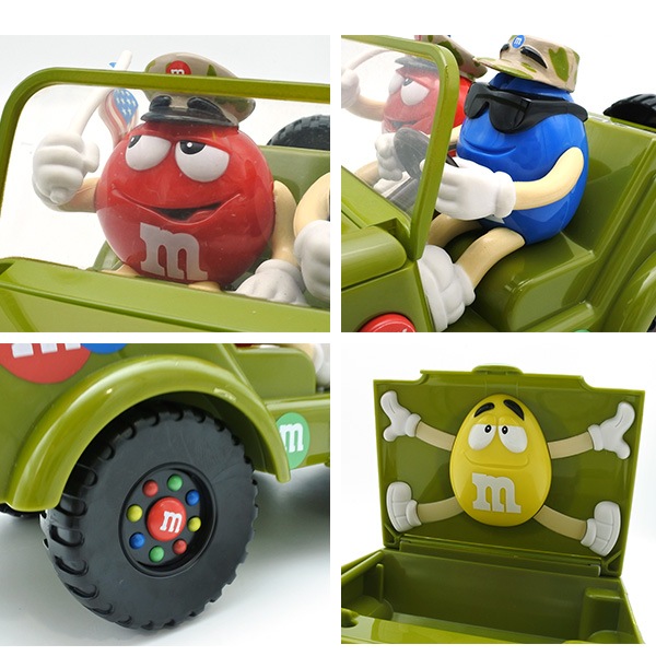 USED品 m&m's チョコレート ディスペンサー レッド ブルー