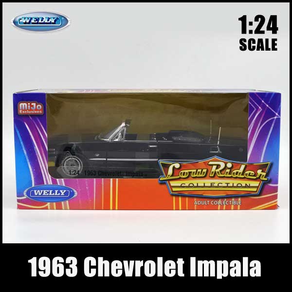 箱傷み有】 1/24 箱入り ミニカー 1963 Chevrolet Impala CONV