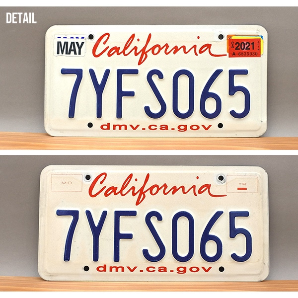 USED品 アメリカ USED ナンバープレート 2枚セット 7YFS0665
