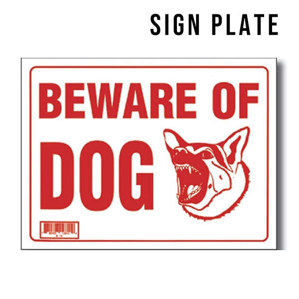 ＢＥ　WARE OF DOG ロードサイン Amazon.com : Beware of Dog Sign, 8x12 Aluminum Dog Warning