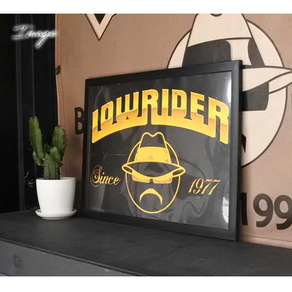 ローライダーマガジン アートパネル ロゴ 壁掛け 立てかけ 額縁