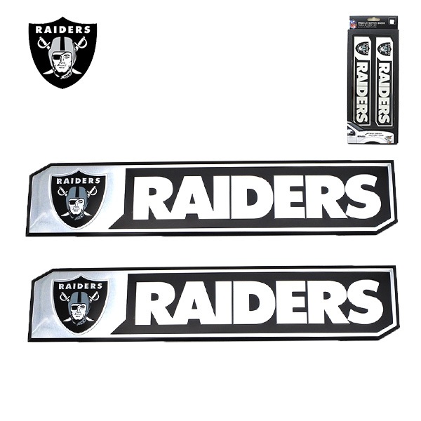 レイダース ロゴ エンブレム 2枚セット 車 バッジ カスタム NFL