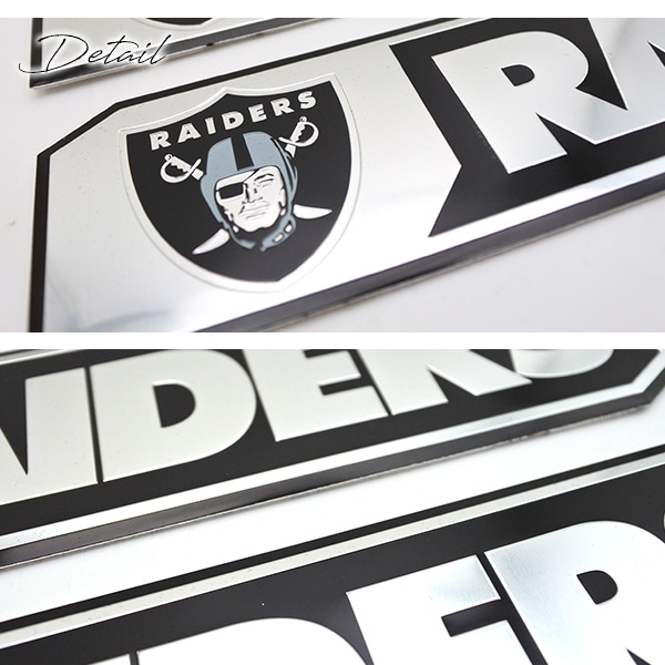レイダース ロゴ エンブレム 2枚セット 車 バッジ カスタム NFL