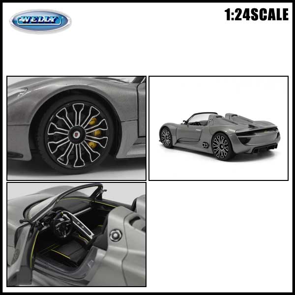 1/24 箱入り ミニカー Porsche 918 Spyder Concept ガン