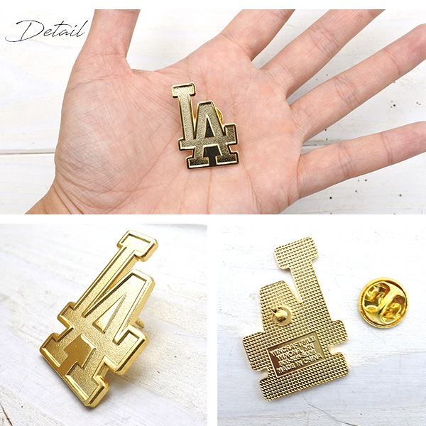 ドジャース ピンバッジ ピンズ ゴールド MLB dodgers LA LOS ANGELES