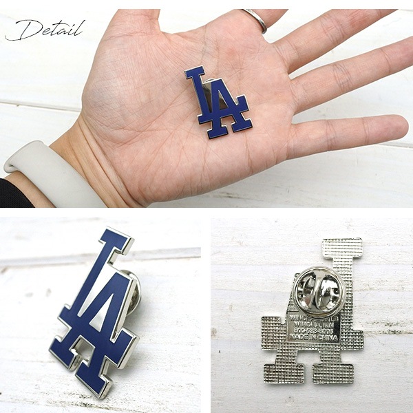 ドジャース ピンバッジ ピンズ PINS ハットピン ピンバッチ ブルー