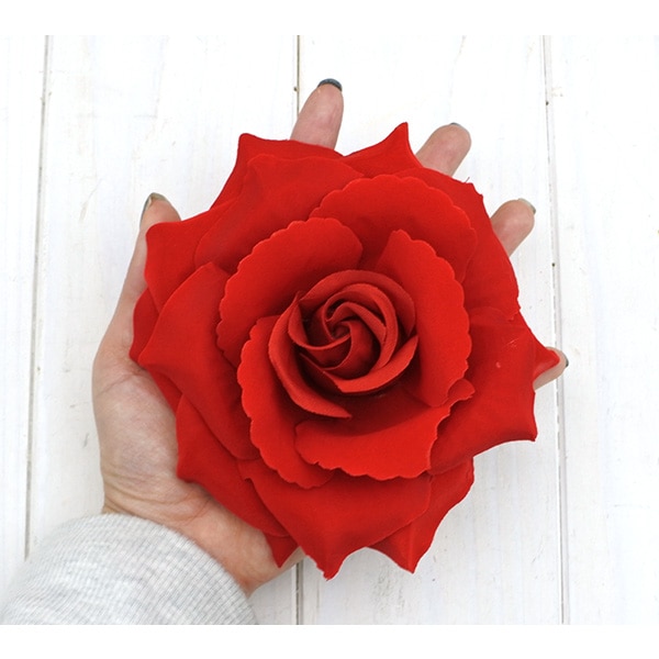 アクセサリー 花 薔薇 大きめ バラ rose レッド カーアクセサリー
