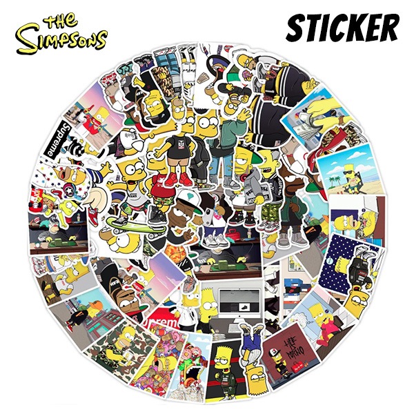 シンプソンズ フレークシール 87枚 シンプソンズ ステッカー セット 50枚 シール The Shimpson