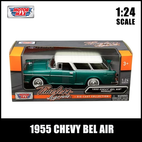 1/24 ミニカー 箱入り 1955 CHEVROLET BELAIR NOMAD メタリック 1/24 ミニカー 箱入り 1955 CHEVROLET BELAIR NOMAD メタリック