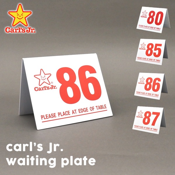 79 カールスJr テーブルナンバー プレート ローライダー カールスジュニア USED品 Carl'sJr. waiting plate カールス ジュニア カールスジュニア