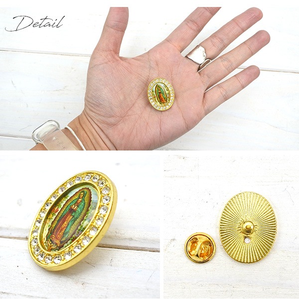 グアダルーペ マリア ピンバッジ ピンバッジ ブローチ バッジ ピンズ