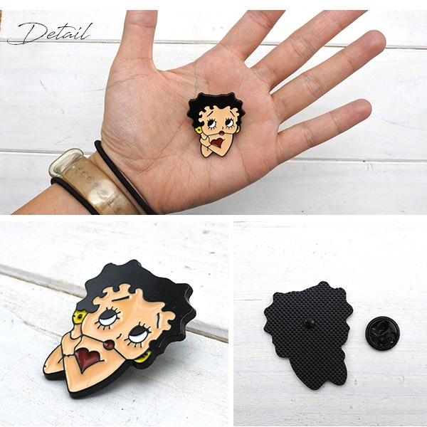 ベティブープ ピンバッジ BETTY BOOP ベティちゃん ベティ ベティー 