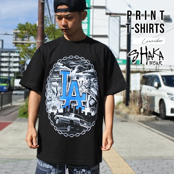Tシャツ メンズ 半袖 SHAKA WEAR ロサンゼルス Los Angeles LA