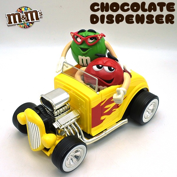 M&M's エムアンドエムズ チョコレートディスペンサー イエロー レッド m&m's チョコレート ディスペンサー 全3色 イエロー ブルー