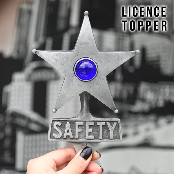ライセンストッパー SAFETY STAR ブルー セーフティスター カスタム