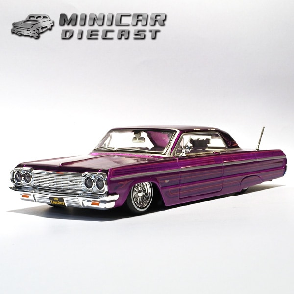 1/26 箱入り ミニカー 1964 CHEVROLET IMPALA SS パープル シボレー