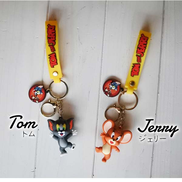 【新品】トムとジェリー　アイシングクッキー風キーホルダー　ラバーボールチェーン 新品】トムとジェリー アイシングクッキー風キーホルダー ラバーボール