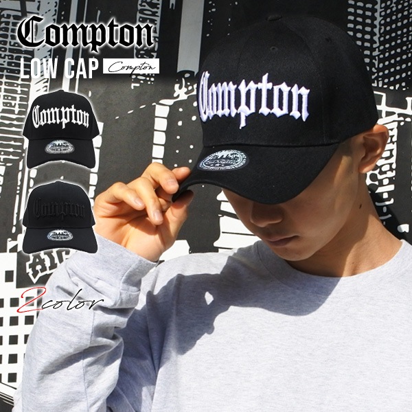 COMPTON コンプトンインパラローライダーロサンゼルスカルフォルニア　LA キャップ メンズ レディース ローキャップ #89 全2色 COMPTON ロゴ