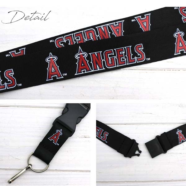 エンゼルス ネックストラップ ブラック レッド ロサンゼルス