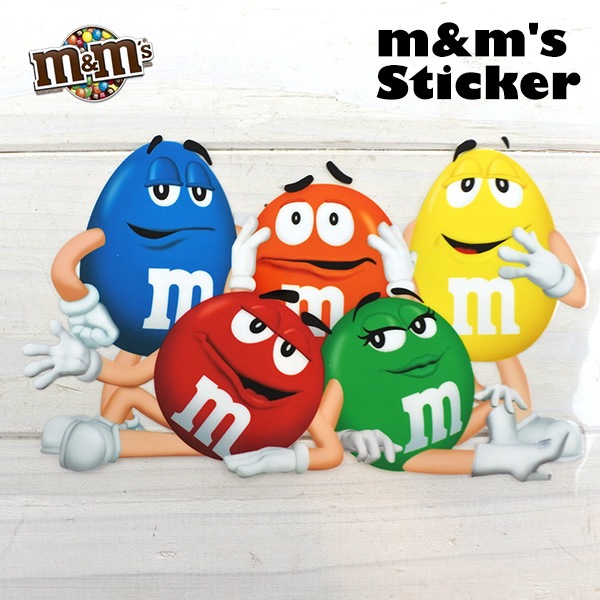 ステッカー m&m