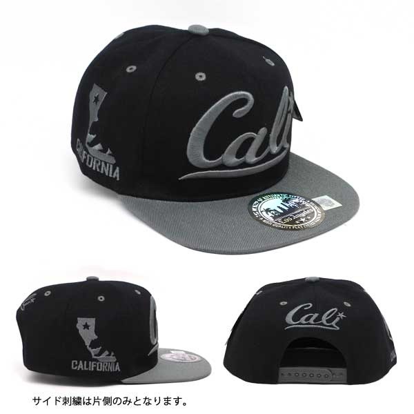 キャップ メンズ レディース #17 CALI ロゴ 帽子 全8色 ブラック