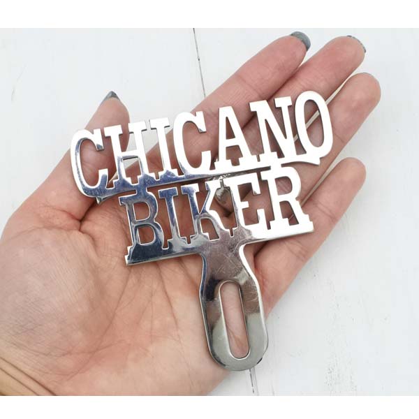 ライセンストッパー チカーノ バイカー CHICANO BIKER ローライダー
