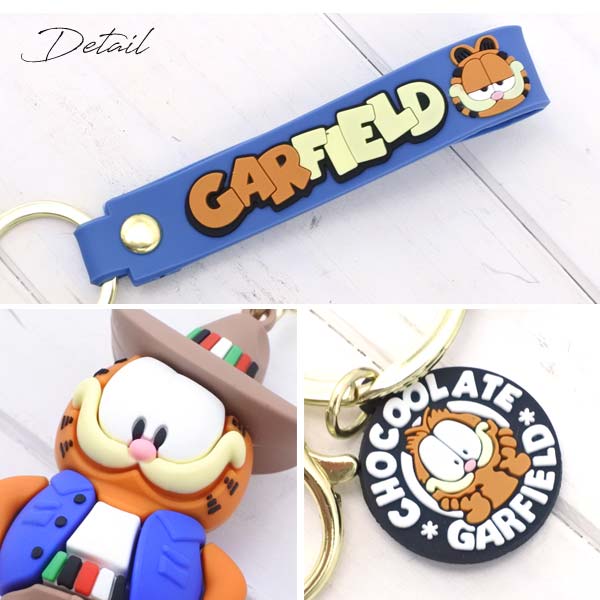 ガーフィールド キーホルダー GARFIELD カウボーイ ラバー フィギュア
