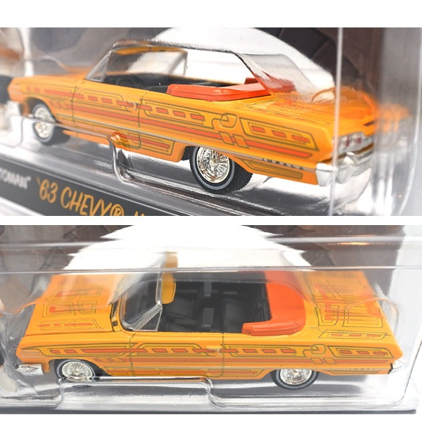 1/64 ミニカー HOMIES フィギュア 1963 CHEVROLET IMPALA convertible