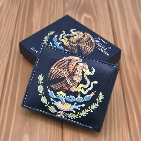 Pineda Covalin メキシコ製　長財布　青 青と黒の財布 – DEABREU ITALY