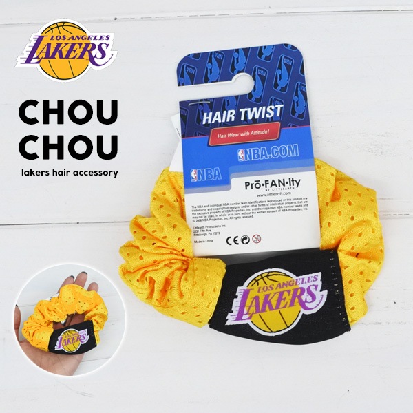 レイカーズ シュシュ イエロー NBA LOS ANGELES LAKERS ロサンゼルス