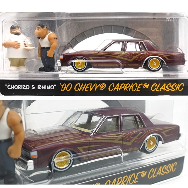 1/64 ミニカー HOMIES フィギュア 1990 CHEVROLET CAPRICE CALSSIC